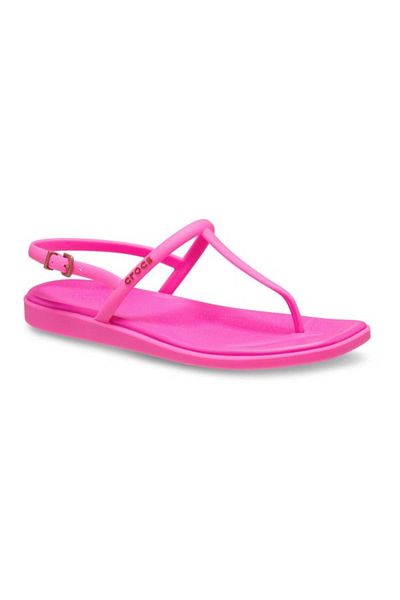 Crocs Sandale Miami cu talpă joasă - Pink Crush