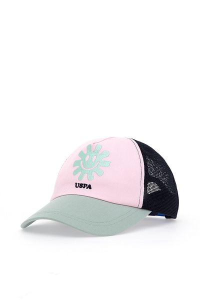 U.S. Polo Assn. Girl's Colorful Embroidery Detailed Mesh Hat 50312280-Vr033