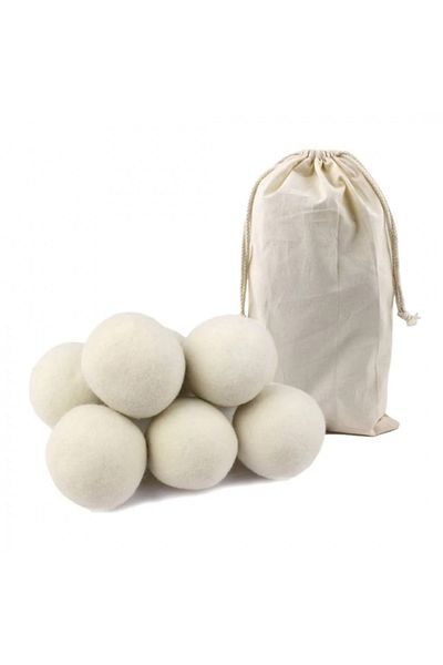 OEM Set 6 Wool Balls For Dryer With Storage Pouch