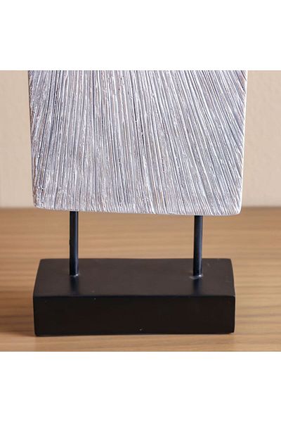 Danube Home Ava Polyresin 2-Tone Texture Sculpture White 19.5X7.5X62.5Cm | Polyresin Material Home DécorFigurine