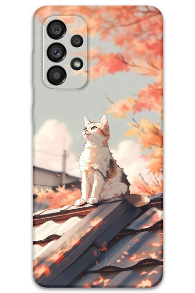 Gramaphone Galaxy A72 Compatible Cat Pattern Phone Case + Screen Protector - ...
