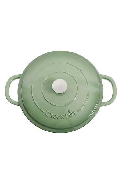 Crockpot® Vas de fontă emailată, 6.6L, rotund, verde fistic