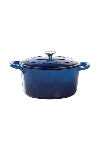 Crockpot® Vas de fontă emailată, 6.6L, rotund, albastru
