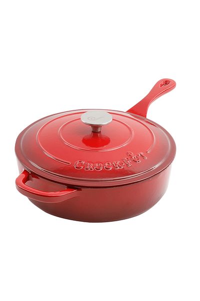 Crockpot® Enameled cast iron pot, 3.3L, round, red