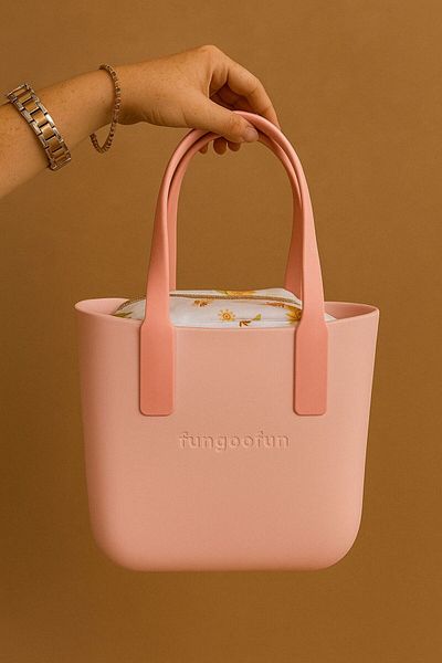 Pulli Collection Soft Pink Silicone Tote Bag