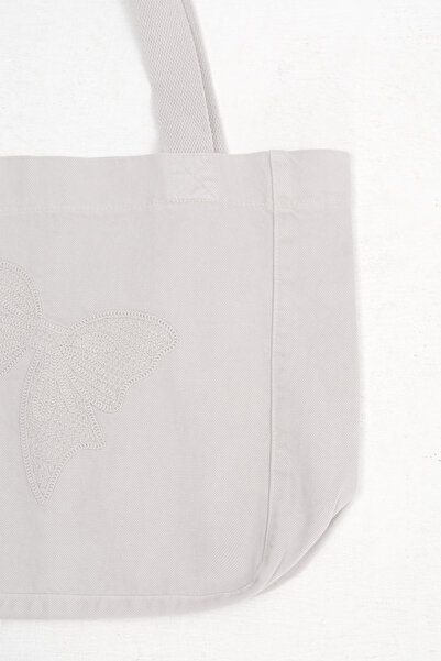 Addax Geantă tote cu detaliu panglică Ç5001-G6