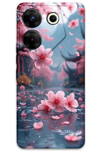 Gramaphone Tecno Camon 20 Pro 4g Compatible Flower Pattern Phone Case + Scree...