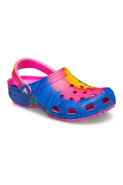 Crocs Clogs Crocs Classic Tie-Dye Graphic Clog 41-42 EU - M8/W10 US Pink - Electric Pink/Multi