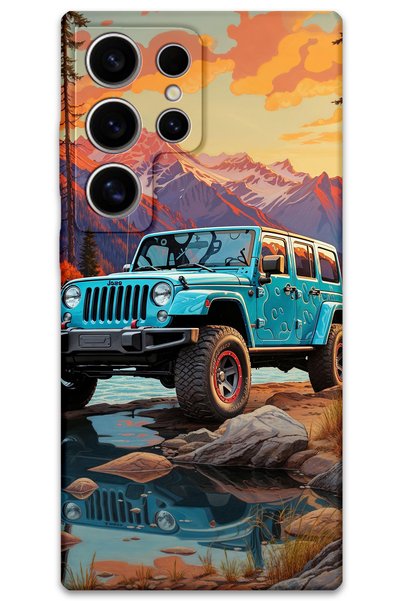 Gramaphone Galaxy S23 Ultra Compatible Car Pattern Phone Case + Screen Protec...