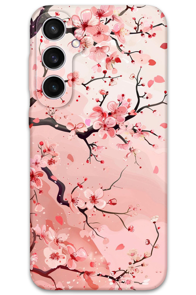 Gramaphone Galaxy S23 Uyumlu Çiçek Desenli Telefon Kılıfı + Ekran Koruyucu - ...