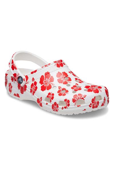 Crocs Classic Retro Resort Clog 39-40 EU - M7/W9 US Red - Flame/White