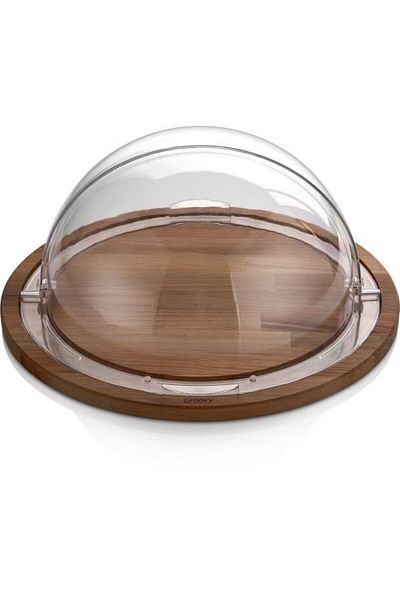 Biradlı Rolltop Round Wooden Base (46X20 cm)
