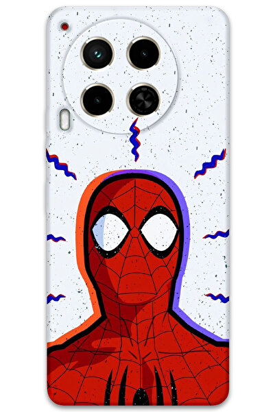 Gramaphone Tecno Camon 30 Uyumlu Spiderman Desenli Telefon Kılıfı + Ekran Kor...