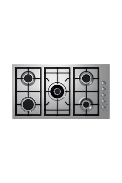 Kitchen Line 90 cm Kitchen Line 5 burner gas hob with Italian side switches