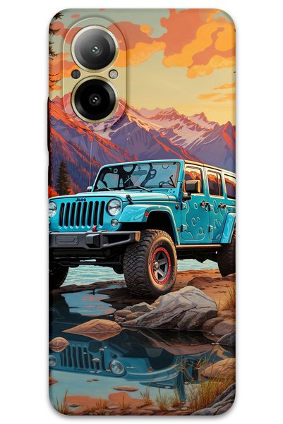 Gramaphone Realme 12 Lite Compatible Car Pattern Phone Case + Screen Protecto...