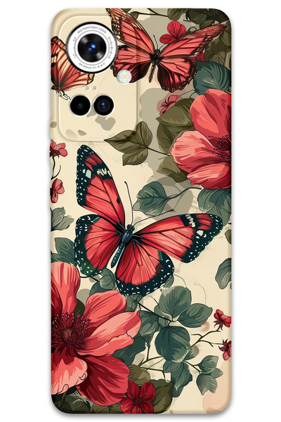 Gramaphone Tecno Camon 19 Pro Compatible Butterfly Pattern Phone Case + Scree...