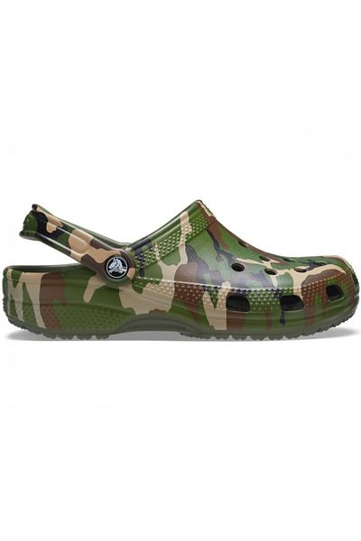 Crocs Clogs Classic Printed Camo Clog 41-42 Eu - M8/w10 Us Green - Army Green/multi