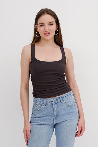 Addax U Neck Thick Strap Tank Top A13682-T4