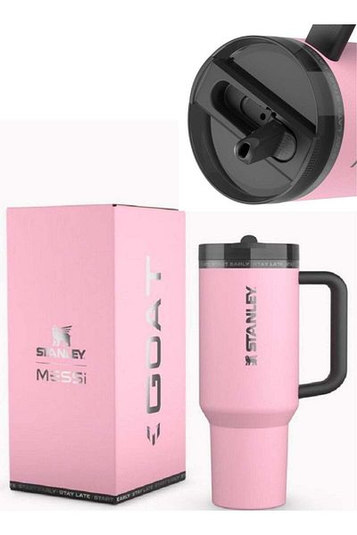 Stanley Messi x Stanley 40oz Quencher ProTour Flip Straw Tumbler – Stainless Steel Vacuum Insulated Travel