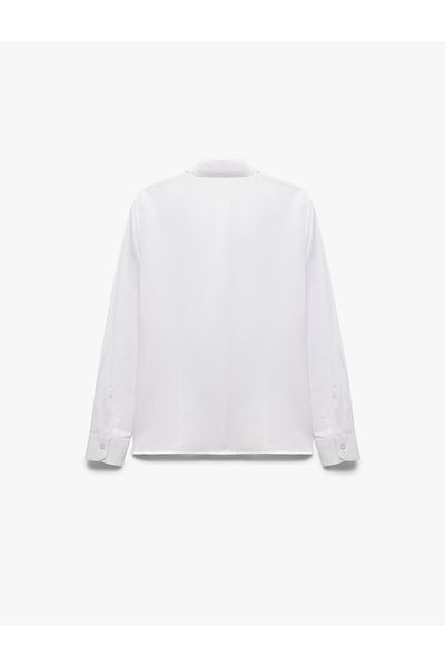 Koton Long Sleeve Classic Collar Button Poplin Shirt