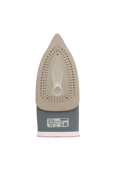Edison Steam Iron, 280 ml, 2200 Watts, Ceramic - Pink