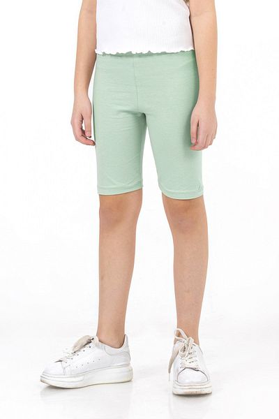DMB BOYS & GIRLS Basic Biker Girl's Leggings with Flexible Elastic Waist