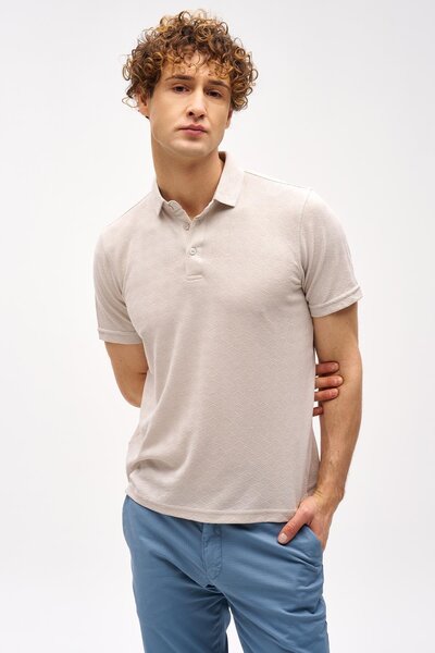 İgs ЧОЛОВІЧА ТЕКСТИЛЬНА СТАНДАРТНА ФУТБОЛКА З КНОПКАМИ НА КОМИРІ