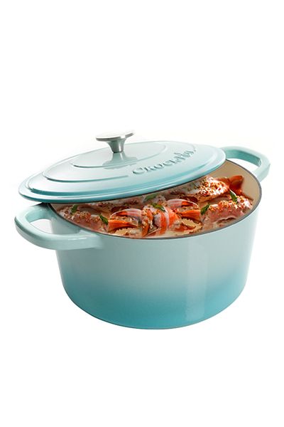 Crockpot® Vas de fontă emailată, 6.6L, rotund, bleu