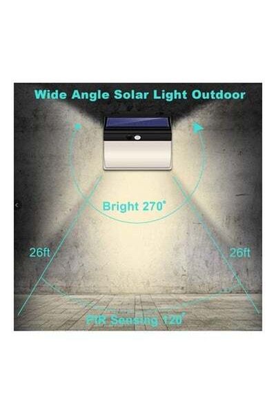 HALAMODO Waterproof Outdoor Solar LED Light with Motion Sensor Black/Beige