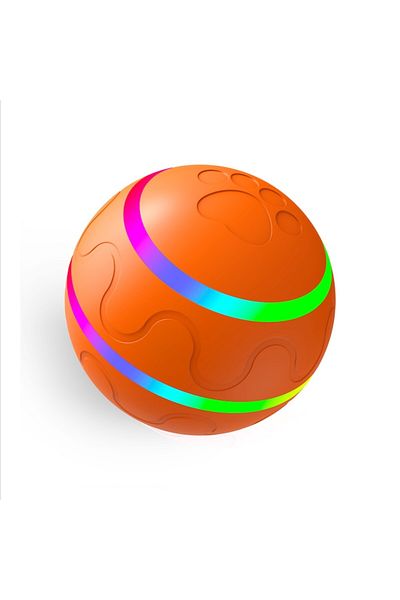 TrendiShop Smart toy for pets, remote-controlled intelligent ball, yellow, 360° rotation, rechargeable, waterp