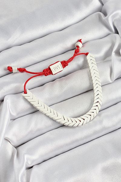 Clariss White Juju Women's Bracelet with Brass Elevator