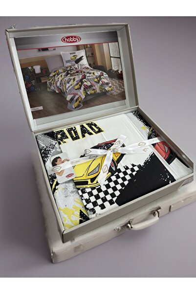 Hobby home collection Hobby Single Ranforce Duvet Cover Set Cars Red