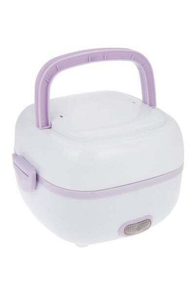 HALAMODO Insulated Rice Cooker With Electric Heating Lunch Box 1.0 L 200.0 W PU19 White/Purple