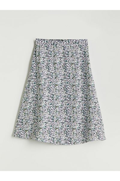 LC Waikiki Floral A-Line Skirt with Elastic Waist