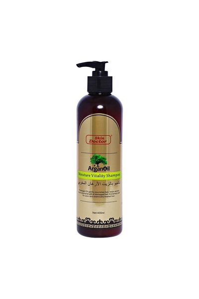Skin Doctor Argan Oil Moisture Vitality Shampoo 400ml – Nourishing & Revitalizing Hair Cleanser
