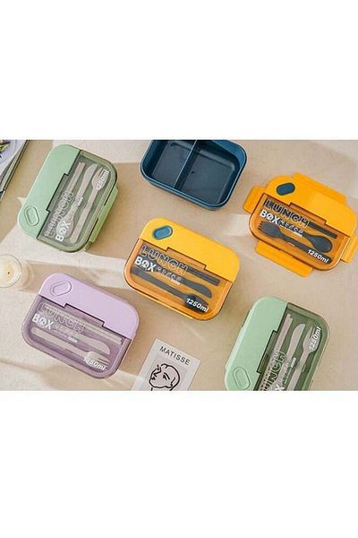 COOYA Portable Food-grade Plastic Lunch Box Microwave Sealed Bento Box Children's Adult Food Storage