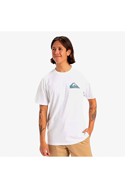 Quiksilver تي شيرت رجالي باللون الأبيض كاجوال من Window Pane EQYZT08055-908