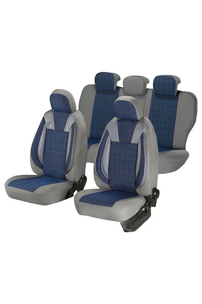 SMARTIC Huse scaune auto, Luxury, 11 piese, compatibile airbag, rabatabile, 3 straturi de material