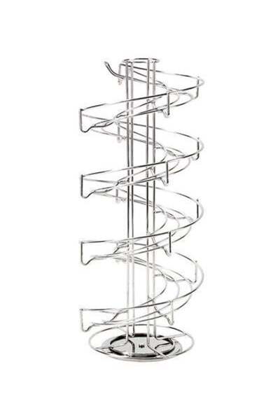 HALAMODO حامل كبسولات الإسبريسو من الفولاذ المقاوم للصدأ باللون الفضي