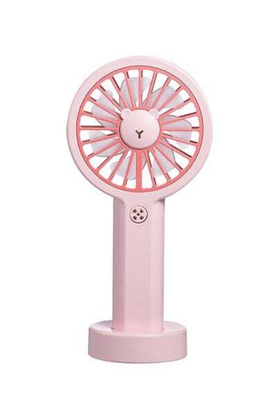 HALAMODO Bear Shape Mini Handheld USB Fan White 170 x 83.5 x 28centimeter