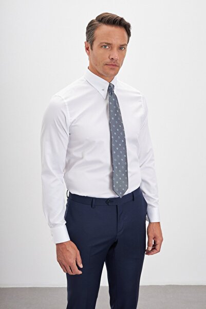 Paşahan Ανδρικό πουκάμισο Comfort Fit 100% βαμβάκι με βελόνα πέτο