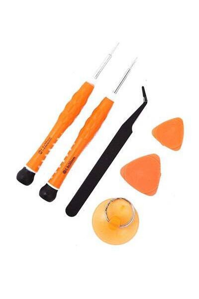 HALAMODO 6-Piece Precision Screwdriver Set Black Orange Silver
