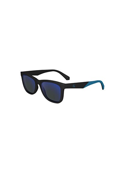 Calvin Klein Jeans CKJ 24302S 001 48 Çocuk Kare Siyah Kemik Güneş Gözlüğü