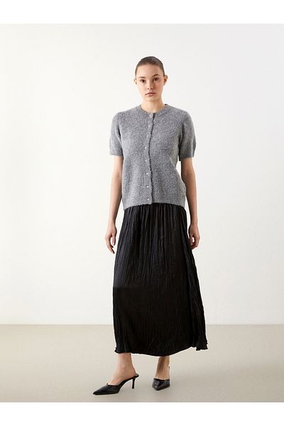 LC Waikiki Satin Women's Skirt with Elastic Waist
