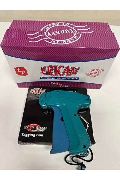 ERKAN 45 MM TEKSTİL ETİKETLEME KILÇIĞI (5.000 ADET) + KILÇIK TABANCASI