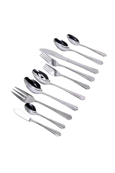 Gibson 45-Piece Classic Canberra Stainless Steel Flatware Set