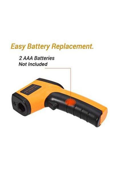 HALAMODO Infrared Digital Thermometer Yellow/Black 18.5x13x3.47cm