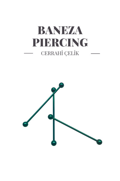 BANEZA Cerrahi Çelik Uzun Kulak Endüstriyel Köprü Industrial Piercing