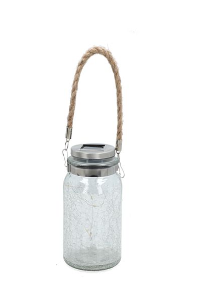 micasa Durable Stainless Steel Solar Powered Mason Jar Patio