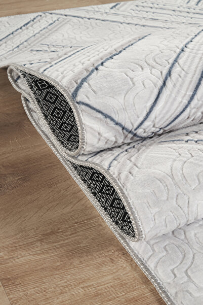 LİNOS HOME Kaylee Yıkanabilir Kaymaz Tabanlı Embos Kesme Rulo Halı Yolluk Sal...